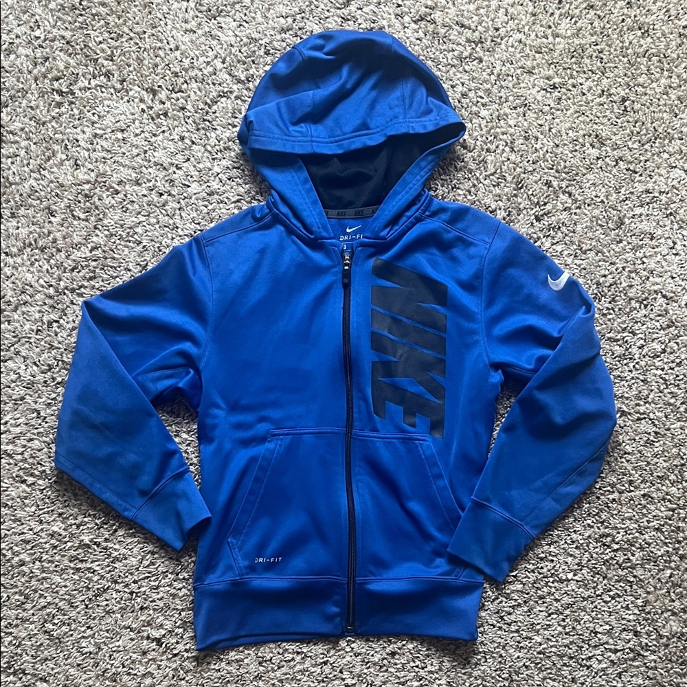 Nike Kids Royal Blue Zip-Up Hoodie